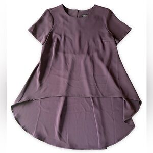 Topshop Plum High-Low Blouse